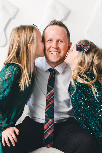 Christmas Plaid Neckties (match the fam!)