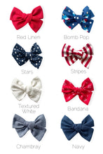 Load image into Gallery viewer, Patriotic Sophie Bows