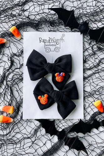 Mickey/Minnie Pumpkin Bows