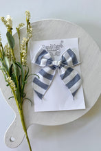 Load image into Gallery viewer, Chambray Striped Gwen Bow