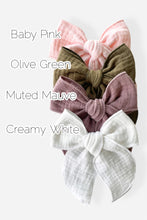 Load image into Gallery viewer, Gauze Gwen Bows (10 COLORS)