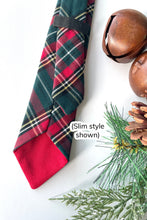 Load image into Gallery viewer, Christmas Plaid Neckties (match the fam!)