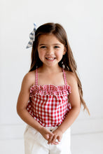 Load image into Gallery viewer, Chambray Striped Gwen Bow