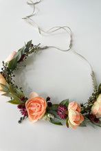 Load image into Gallery viewer, Blushing Fall Flower Crown